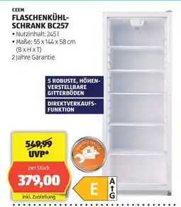 Hofer FLASCHENKÜHLSCHRANK BC257 Angebot