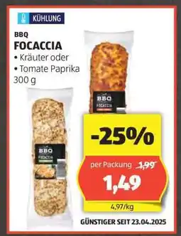 Hofer BBQ FOCACCIA Angebot