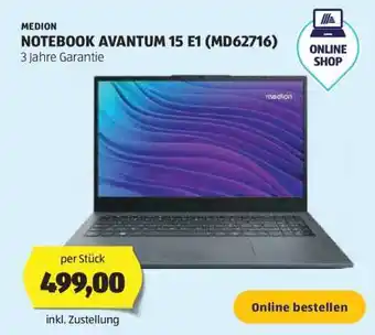 Hofer NOTEBOOK AVANTUM 15 E1 (MD62716) Angebot