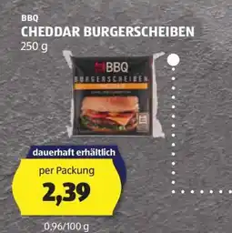 Hofer BBQ CHEDDAR BURGERSCHEIBEN Angebot