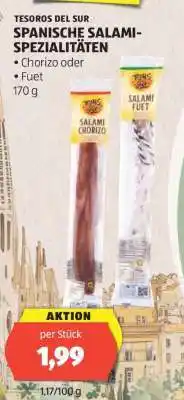 Hofer TESOROS DEL SUR SPANISCHE SALAMI-SPEZIALITÄTEN Angebot