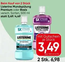Spar Listerine Mundspülung Premium oder Basis Angebot