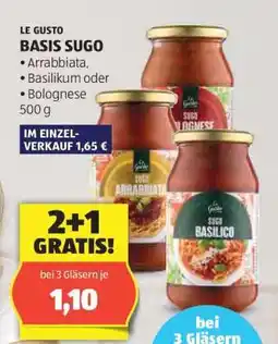 Hofer LE GUSTO BASIS SUGO Angebot