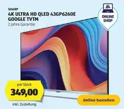 Hofer SHARP 4K ULTRA HD QLED 43GP6260E GOOGLE TVTM Angebot