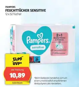 Hofer PAMPERS FEUCHTTÜCHER SENSITIVE Angebot