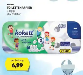 Hofer KOKETT TOILETTENPAPIER Angebot