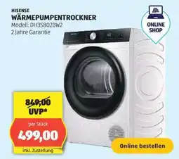 Hofer HISENSE WÄRMEPUMPENTROCKNER Angebot