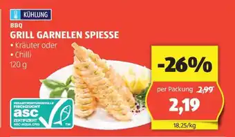 Hofer GRILL GARNELEN SPIESSE Angebot