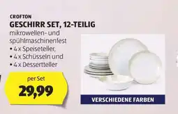 Hofer CROFTON GESCHIRR SET, 12-TEILIG Angebot