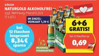 Hofer Gösser Naturgold alkoholfrei Angebot