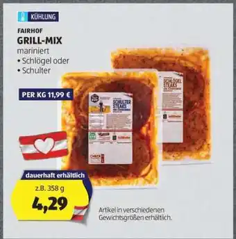 Hofer FAIRHOF GRILL-MIX Angebot