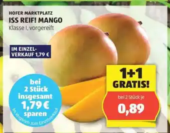 Hofer ISS REIF! MANGO Angebot