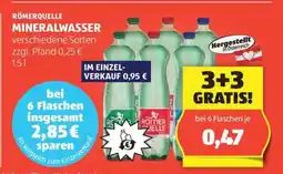 Hofer Roemerquelle Mineralwasser Angebot
