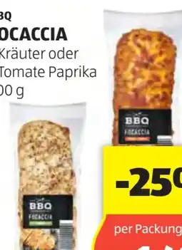 Hofer BBQ Focaccia Angebot