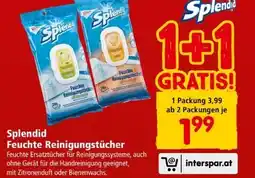 Interspar Splendid Feuchte Reinigungstücher Angebot