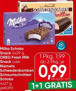 Spar Milka Schoko Snack Angebot