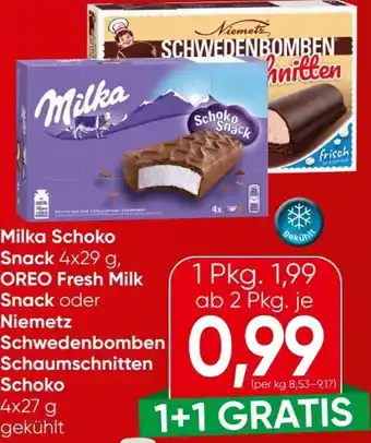 Spar Milka Schoko Snack Angebot