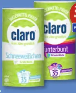 Unimarkt Claro Waschmittel Pulver Angebot