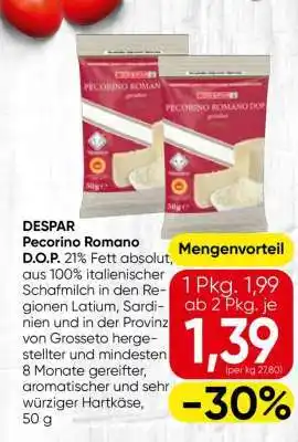 Spar DESPAR Pecorino Romano D.O.P Angebot