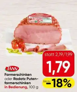 Spar Farmerschinken oder Radatz Puten-farmerschinken Angebot