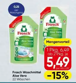 Spar Frosch Waschmittel Aloe Vera Angebot