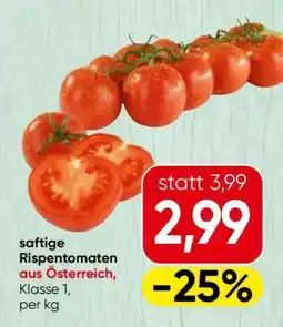 Spar saftige Rispentomaten aus Österreich Angebot