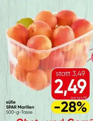 Spar süße SPAR Marillen Angebot