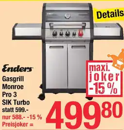 Maximarkt Gasgrill Monroe Pro 3 SIK Turbo Angebot