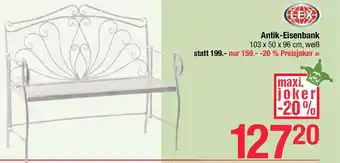 Maximarkt Antik-Eisenbank Angebot