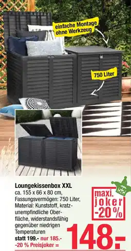Maximarkt Loungekissenbox XXL Angebot