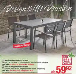 Maximarkt Alu/Tex-Stappelsessel Locarno Angebot