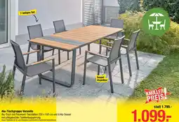 Maximarkt Alu-Tischgruppe Versaille Angebot