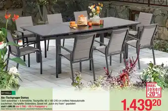 Maximarkt Alu-Tischgruppe Domus Angebot