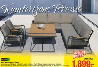 Maximarkt Alu-Loungegruppe „Como Angebot