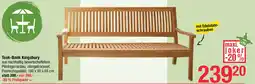 Maximarkt Teak-Bank Kingsbury Angebot
