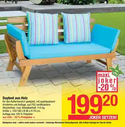 Maximarkt Daybed aus Holz Angebot