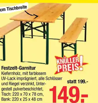 Maximarkt Festzelt-Garnitur Angebot