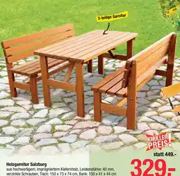 Maximarkt Holzgarnitur Salzburg Angebot