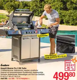 Maximarkt Gasgrill Monroe Pro 3 SIK Turbo Angebot