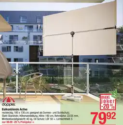 Maximarkt Balkonblende Active Angebot