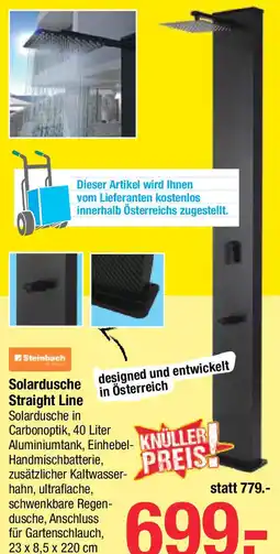 Maximarkt Solardusche Straight Line Angebot
