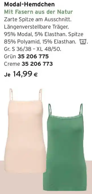 Tchibo Eduscho Modal-Hemdchen Angebot