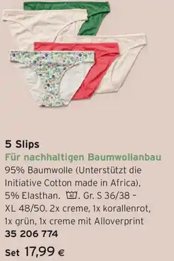 Tchibo Eduscho 5 Slips Angebot