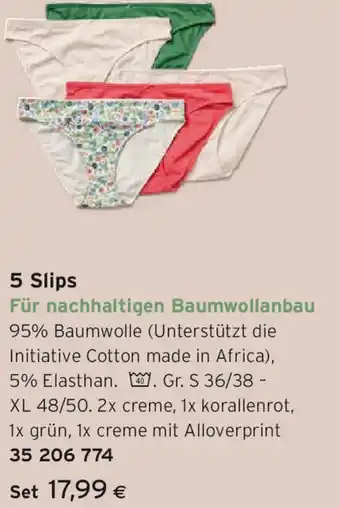 Tchibo Eduscho 5 Slips Angebot