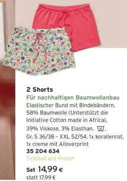 Tchibo Eduscho Shorts Angebot