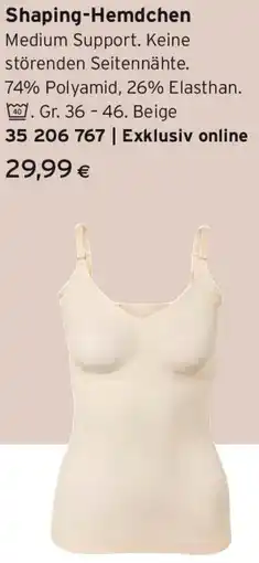 Tchibo Eduscho Shaping-Hemdchen Angebot