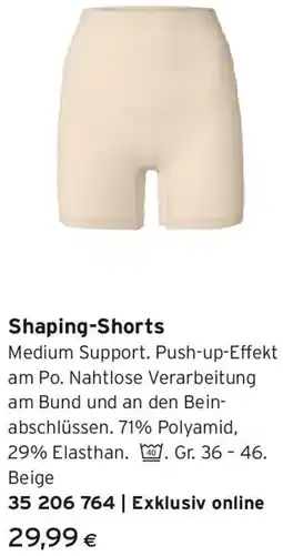 Tchibo Eduscho Shaping-Shorts Angebot