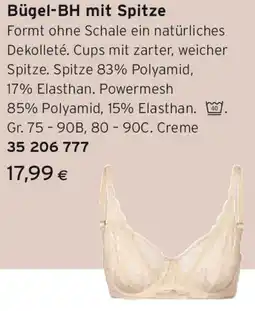 Tchibo Eduscho Bügel-BH mit Spitze Angebot
