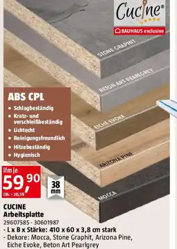 Bauhaus Cucine arbeitsplatte Angebot