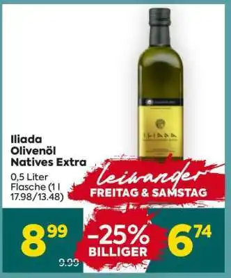 Billa Iliada Olivenöl Natives Extra Angebot